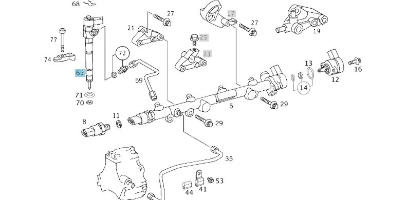A6130700887 MERCEDES OM611 OM612 INJECTION NOZZLE BOSCH 0 986 435 063 NEW