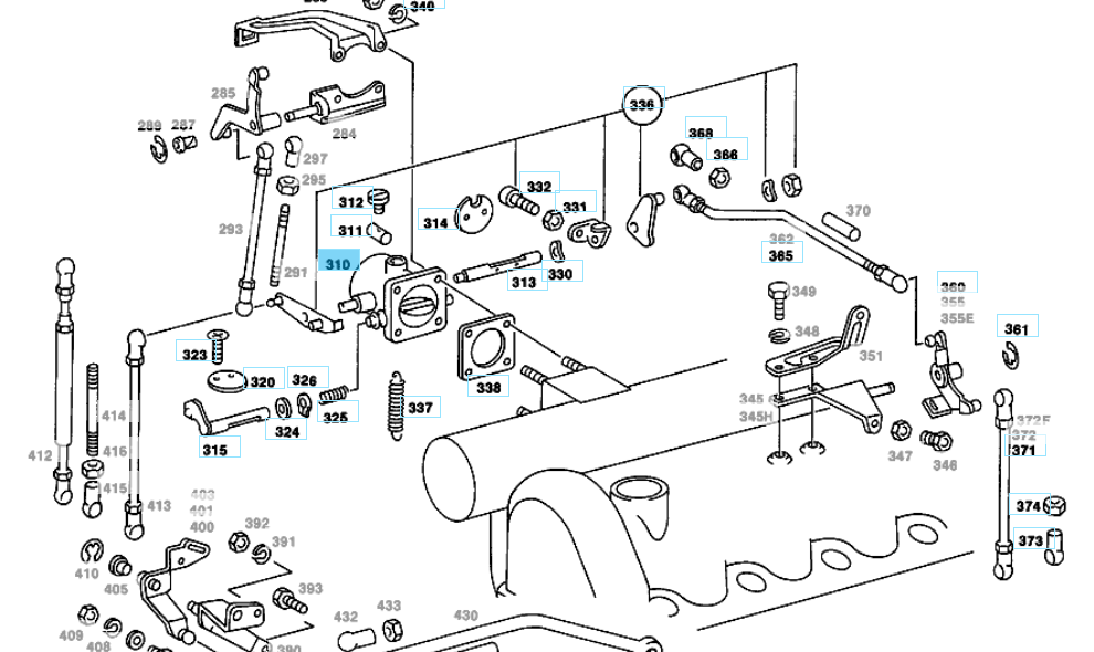 A6150702228 MERCEDES OM615 OM616 MIXTURE CONTROLLER GENUINE NEW