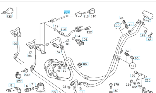 A6388200210 MERCEDES 405 638 949 SWITCH GENUINE NEW