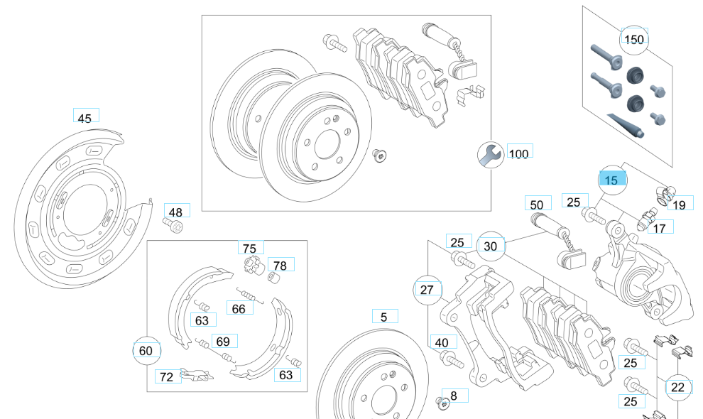 A6394200983 MERCEDES 639 BRAKE CALIPER RIGHT GENUINE NEW