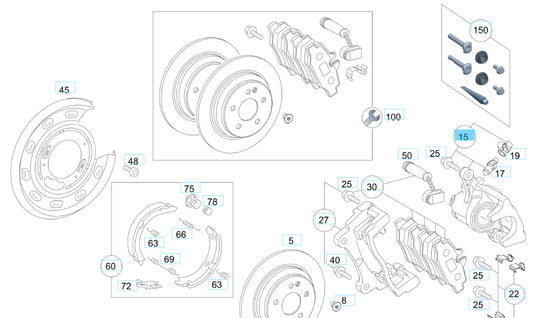 A6394200983 MERCEDES 639 BRAKE CALIPER RIGHT GENUINE NEW