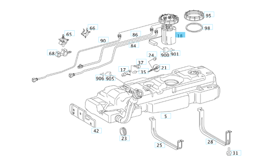 A6394701794 MERCEDES W639 FEED UNIT BOSCH 0 580 203 004 NEW