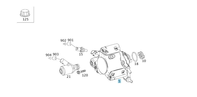 A6460700201 MERCEDES OM646 HIGH PRESSURE INJECTION PUMP GENUINE NEW