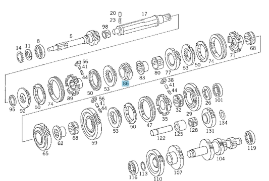 A6702620014 MERCEDES 712 GEAR 4TH SPEED GENUINE NEW