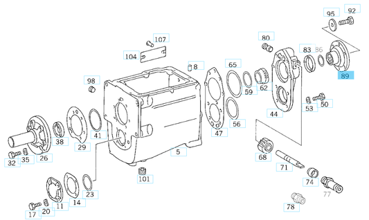A6702620045 MERCEDES 712 COUPLING FLANGE GENUINE NEW
