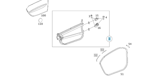 Q0004328V002 SMART LEFT DOOR SHELL GENUINE NEW