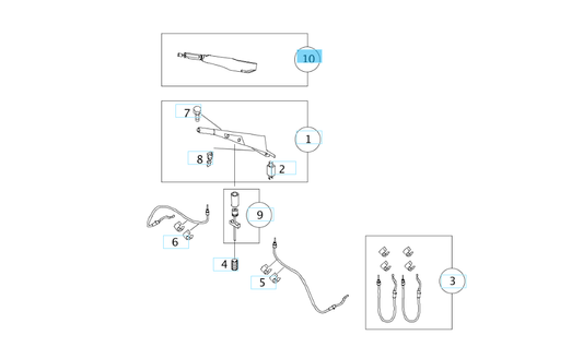 Q0013751V001C26B00 SMART 450 BLUE PARKING BRAKE LEVER GENUINE NEW
